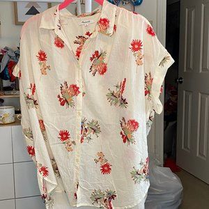 Madewell Floral Blouse - Medium